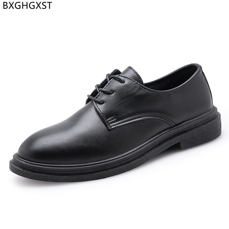 Zapatos de Vestir con plataforma para Hombre, Calzado Formal con suela gruesa, estilo Derby, para boda, 2022