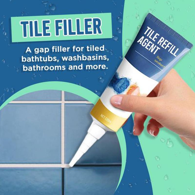Flise hul reparation flise refill påfyldningsmidler fugemasse pen støbeformet væg porcelæn vandtæt badeværelse reparation agent væg fliser værktøj