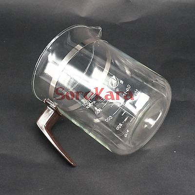 1000ml Plastic handle Beaker Chemistry Laboratory Borosilicate Transparent Glass Beaker with spout