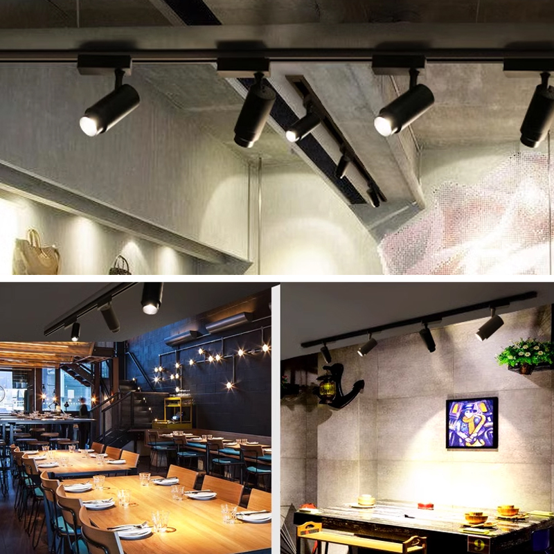 Adjustable beam size LED ceiling light 5w/7w/12w/15w/20w/30w COB spotlight variable zoom mode track lighting bar restaurant