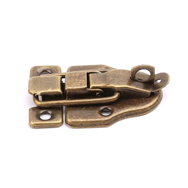 Vintage Toolbox Lock Antique Metal Buckle Suitcase Case Toggle Lock Hasp Latch Furniture Hardware