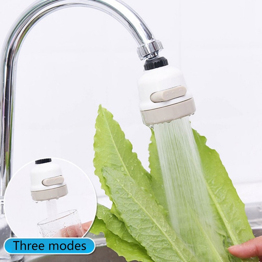 Tête de robinet de cuisine mobile, 3 Modes de pulvérisation d'eau de cuisine, pressurisation rotative à 360 degrés pour économie d'eau, connecteur de barboteur