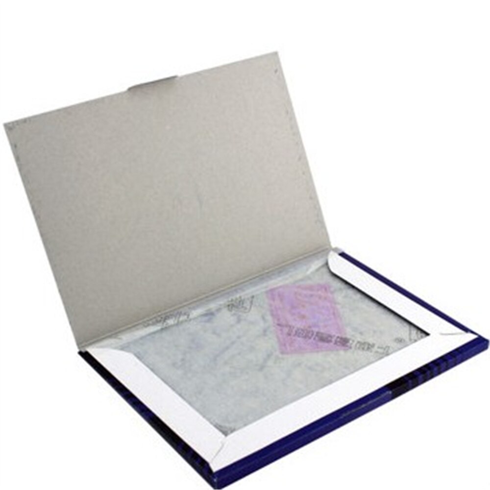 100 stk / kasse  a4 12k blå carbon stencil overførsel papir dobbeltsidet hånd pro kopimaskine sporing af hektograf repro 22 x 34cm