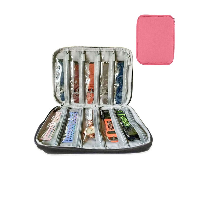 Wasserdichte tragbare Box Uhrenhalter Organizer Aufbewahrung für Männer Frauen Smartwatch-Boxen für Apple Watch Armband Aufbewahrungsbox Uhren