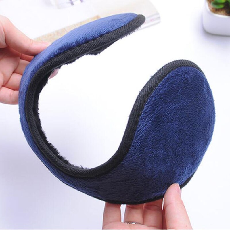 Unisex Solid Winter Earmuffs Women Men Ear Cover Protector Thicken Plush Soft Warm Earmuff Warmer Apparel Accessories
