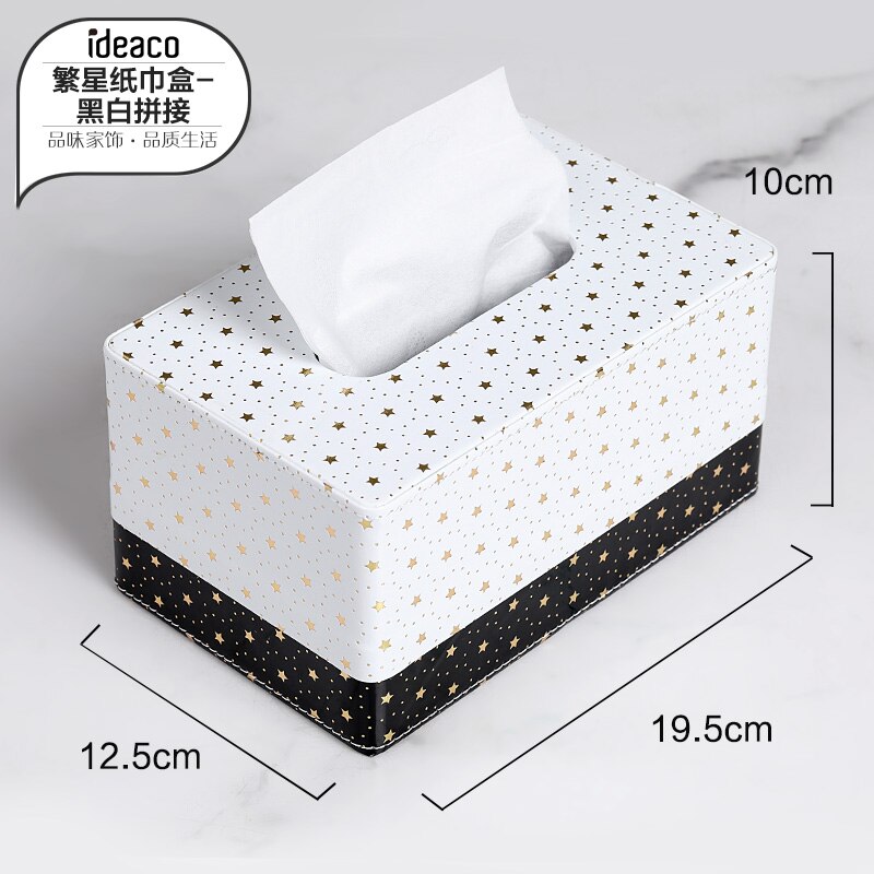 Nordic Marmer Tissue Doos Keuken Tissue Houder Papieren Handdoek Dispenser Vierkante Box Cover Servet Houder Weefsels Doekjes Case FH024: Style 9