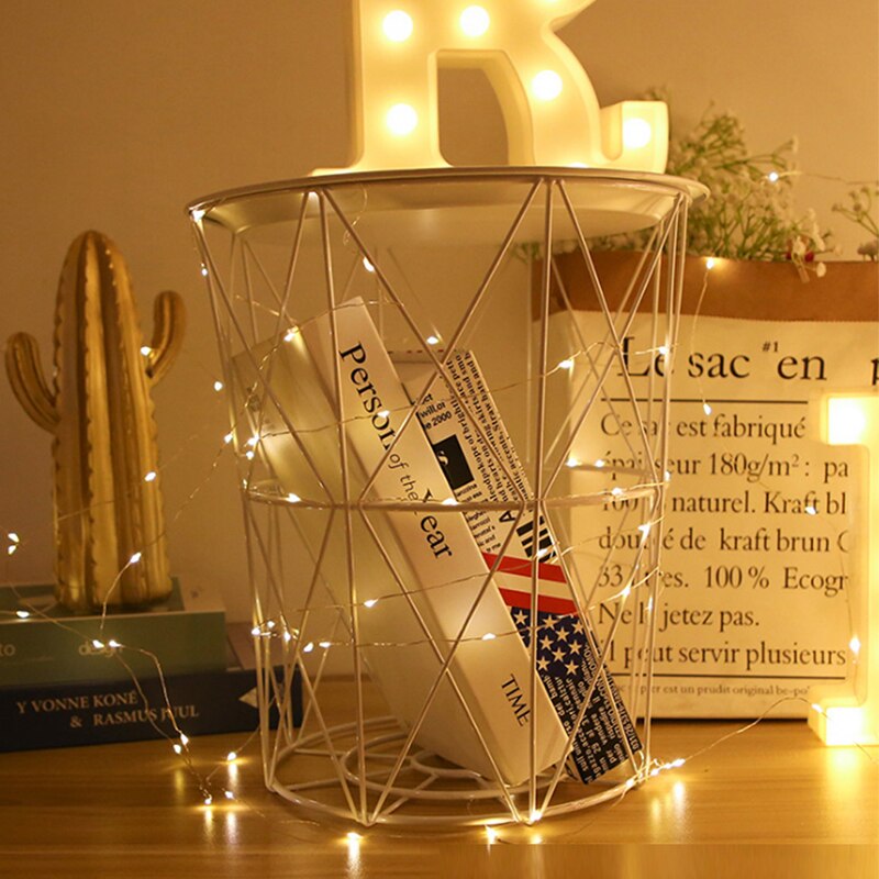 2M 3M 5M 10M Led Verlichting Ketting Koperdraad Usb Of Batterij Aangedreven Led String Licht fairy Licht Voor Kerstverlichting Wedding Party