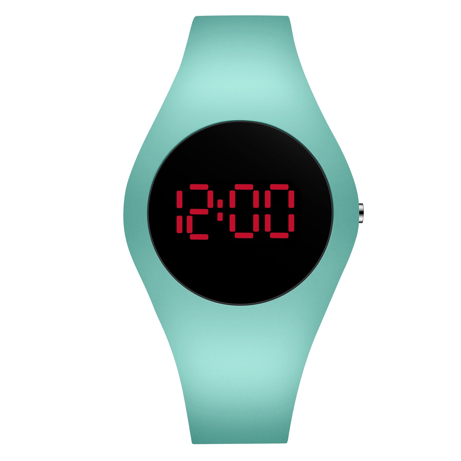 Reloj de para hombre, Ultra delgado, redondo, deportivo, reloj electrónico para estudiantes, reloj Digital impermeable para hombres, reloj Digital para mujer, reloj masculino: R1R-Lightgrren