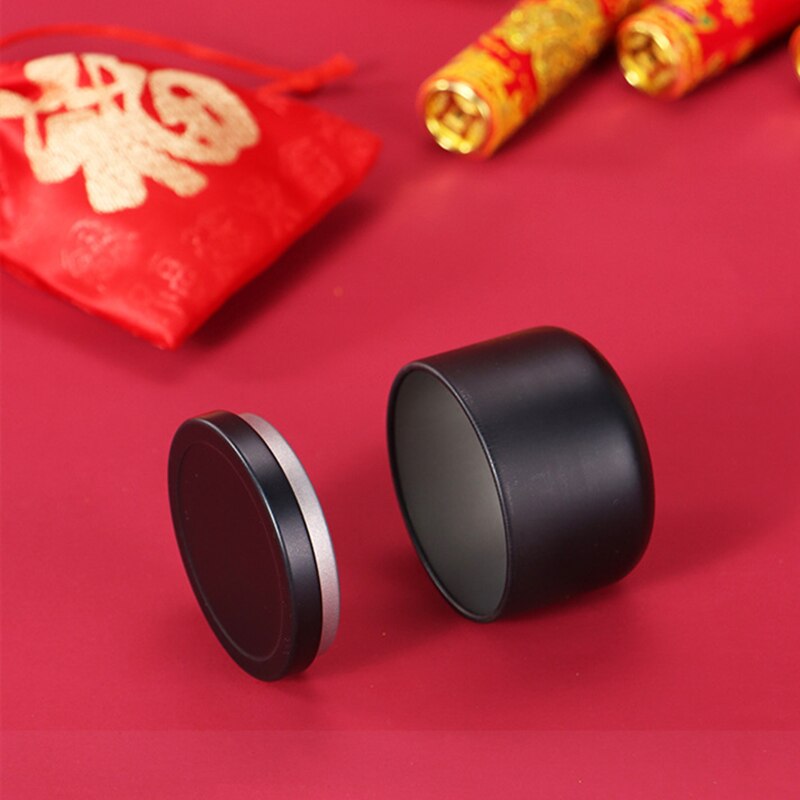 Trumpet Black Tea Small Tea Cans Tin Box Portable Flower Tea Packaging Sealed Cans Metal Mini Tea Can Travel Cookie Jar