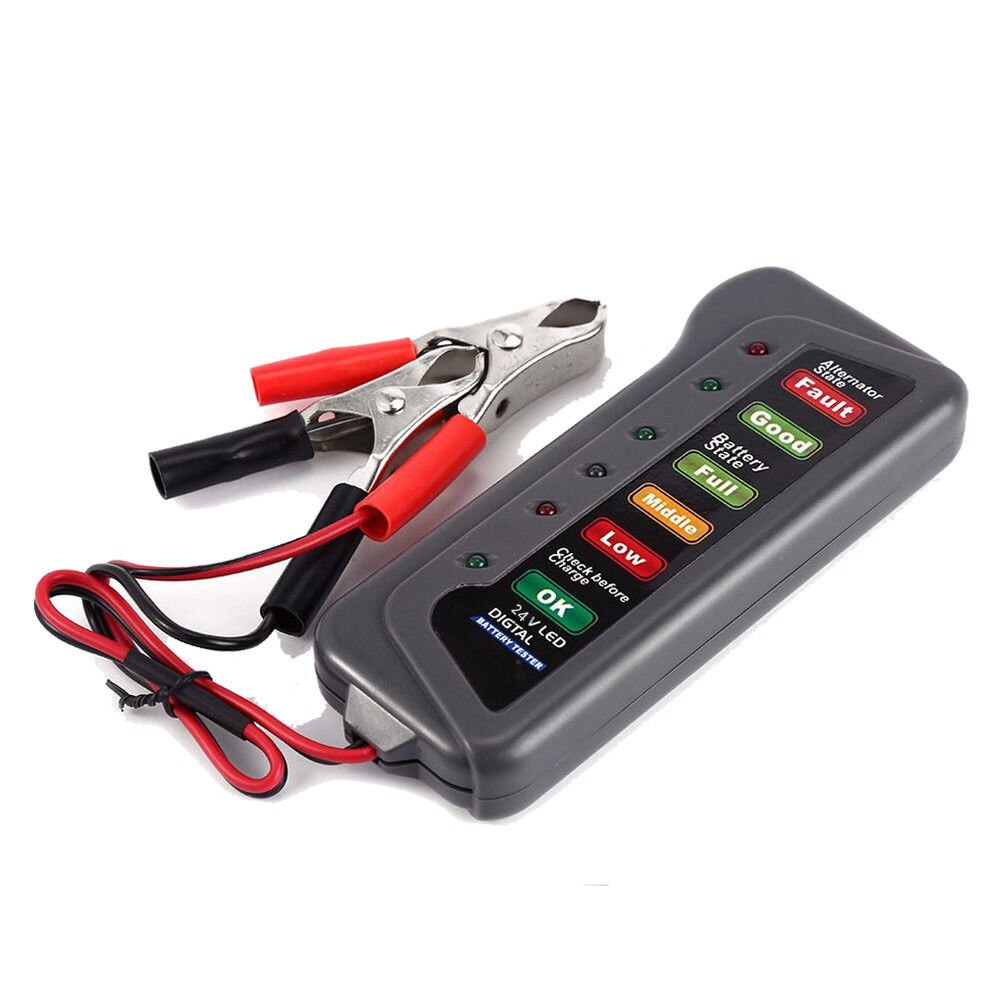 24V Car Battery Tester Auto System Analyzer Automotive Alternator Cranking Check Digital Alternator Tester For Car тестер FDH