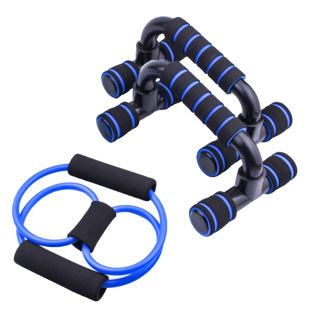 Home Gym Fitness Set Abdominal Roller Wheel Push Up Bars Skipping Rope Hand Gripper Finger Exerciser Band For Rehabilitation