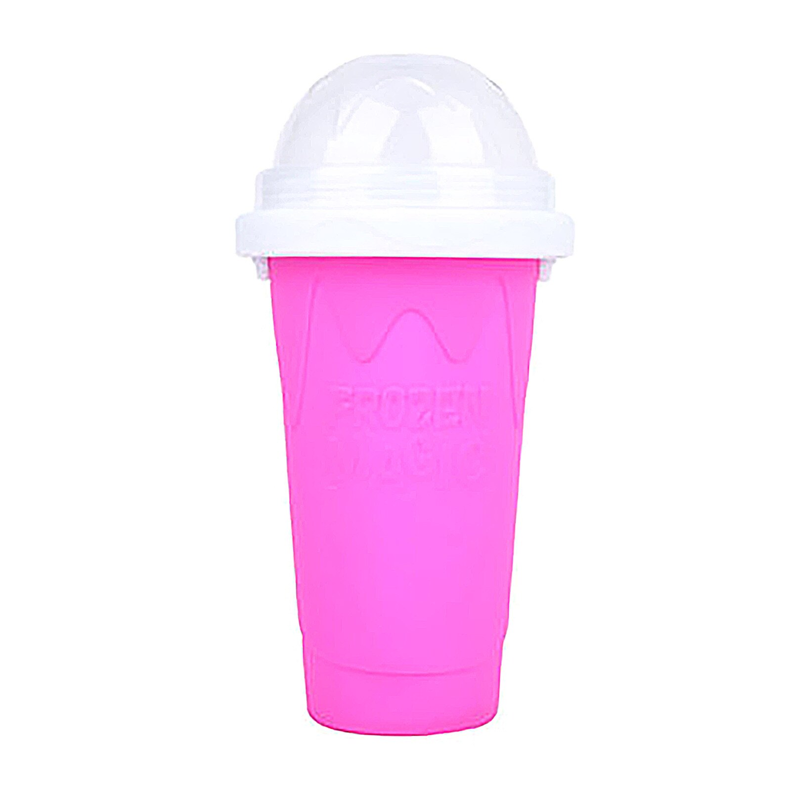 Summer DIY Smoothie Cup Pinch Into Ice Cup Silicone Double Layer Homemade Ice Cream Milkshake Juice Cup Summer Cold Keeping Cups: C