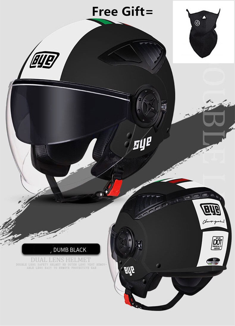 Verkoop Moto Rcycle Dubbele Lens Helm Open Moto Helmen Ece Goedgekeurd Casco Moto Racing Moto Cross Zonneklep Helm