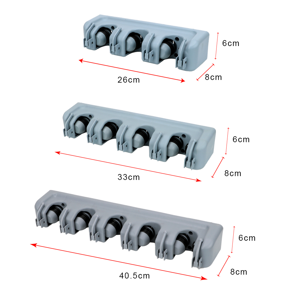 Magischer Mopphalter aus Kunststoff, Aufbewahrungshalter, Besenhalter, 3 Stile, Wandmontage, multifunktionaler Besenhalter, Werkzeug, Küchenaufbewahrung