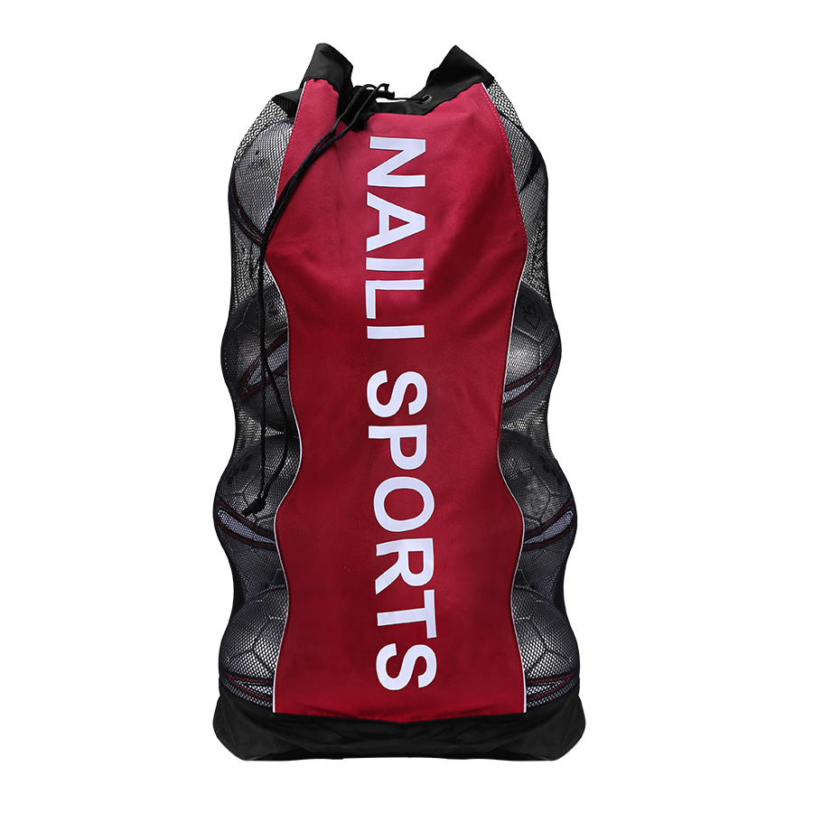 1pc Voetbal Basketbal Volleybal Opbergtas Grote Bal Tas Grote Capaciteit Mesh Zak: YELLOW
