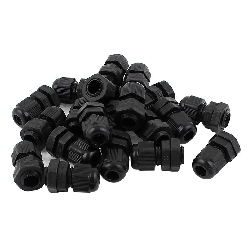 20 Pcs M12 Plastic 3-6.5Mm Dia Waterdichte Wartels Connector