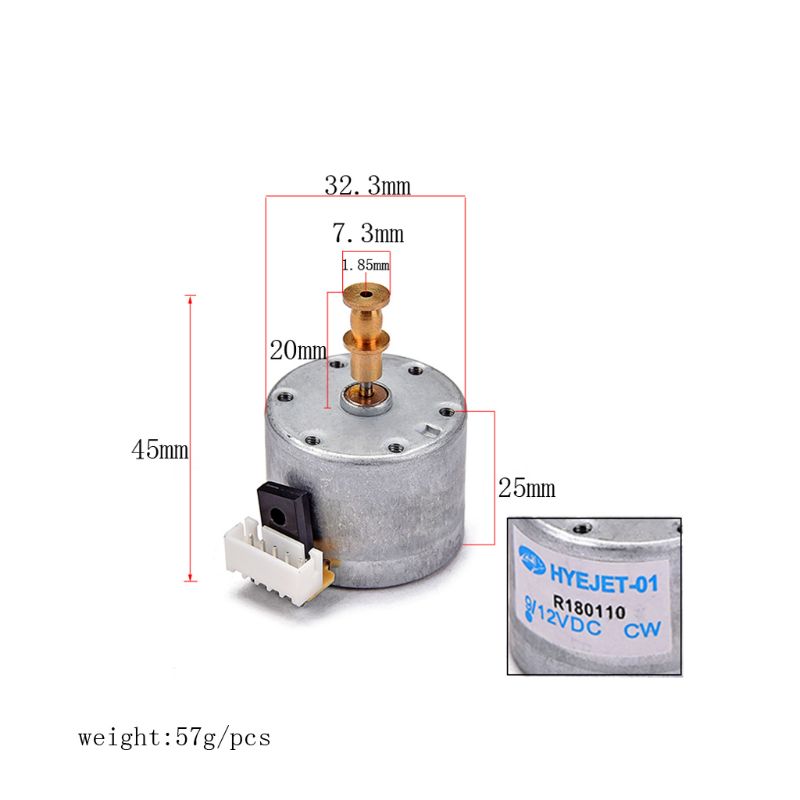 Phonograph gramophone Metal Turntable Motor DC 12V Record Player Parts 87HF