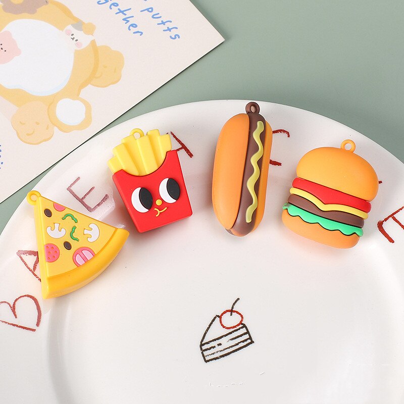 Jy01 10 künstliche lebensmittel-Burger, pommes, Pizza, weicher schlüsselanhänger, tasche, autoschlüssel, diy-kettenanhänger, zubehör, klein, jysp 220317