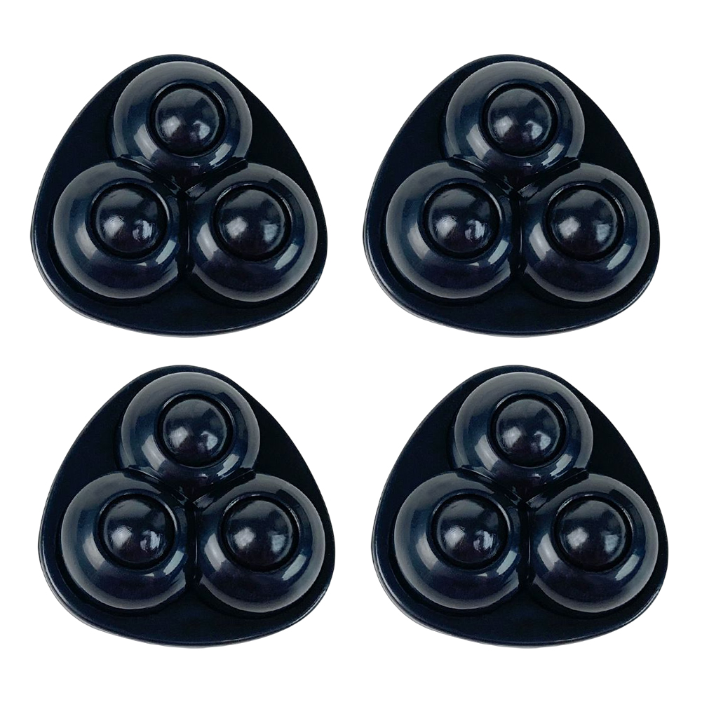 4-20pcs Self Adhesive Caster Wheels 360 Degree Load Bearing Swivel Universal Wheel Silent Non Perforated Furniture Base Roller: 4 inch / black