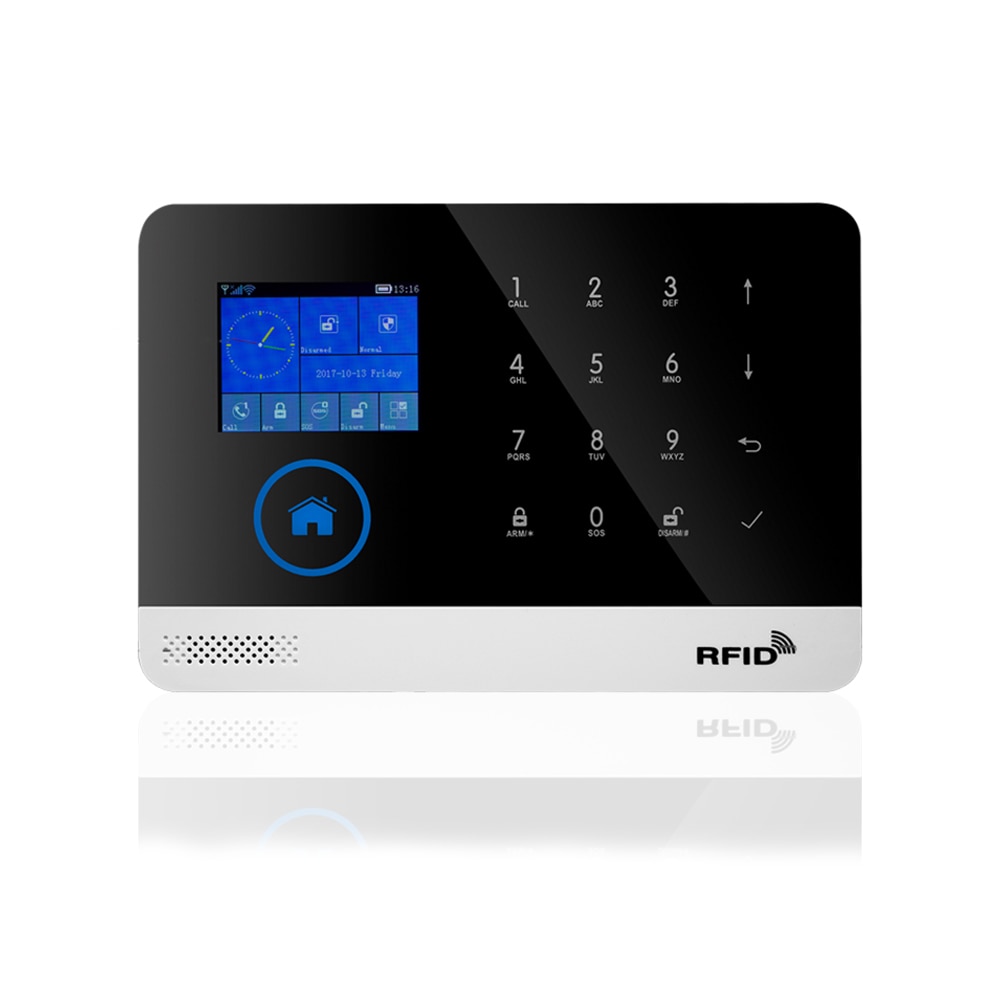 Tuya.-SmartLife APP cable RFID inalámbrico antirrobo de seguridad sistema de alarma WIFI/GSM Alexa Google Compatible sirena de Kit Sensor