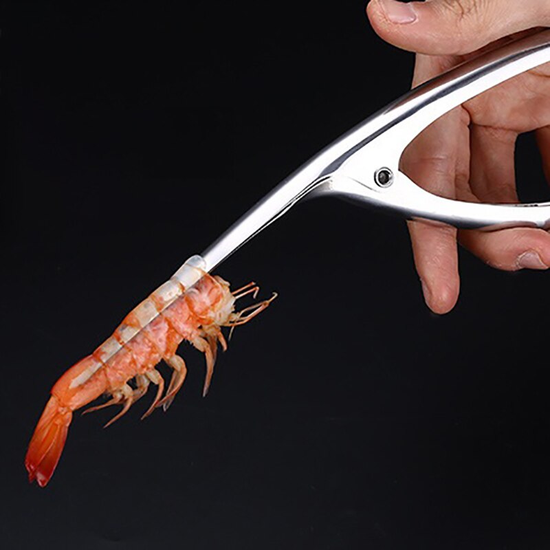 1 Uds. Pinza de camarón fácil de pelar Housewife herramienta de pelar Camarón restaurante Acero inoxidable Smart Camarón pelador alicate Cocina