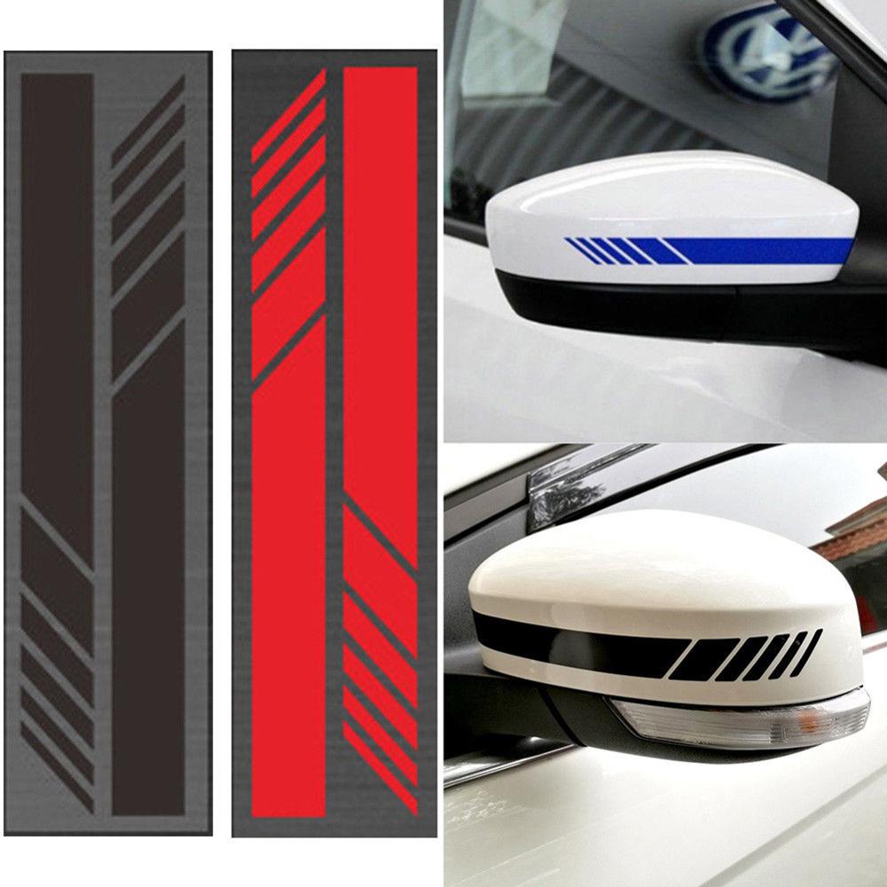 Universal 4pcs DIY Car Auto Car Body Sticker Durable UV Resistant Side Decal Stripe Decals SUV Vinyl Graphic Reflective Stickers