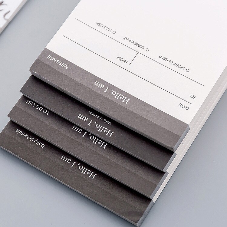 Business A7 Todo list checklist Day Plan 50 sheets Notepad Office Desk Schedule Memopad Stationery