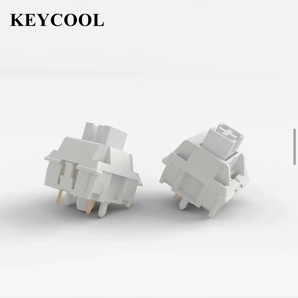 KEYCOOL Walk Snow Switch Biały HiFi 5 pinów 38g Liniowe fabryczne przełączniki smarowania Klawiatura mechaniczna POM MX Switch 21 mm Sprężyna