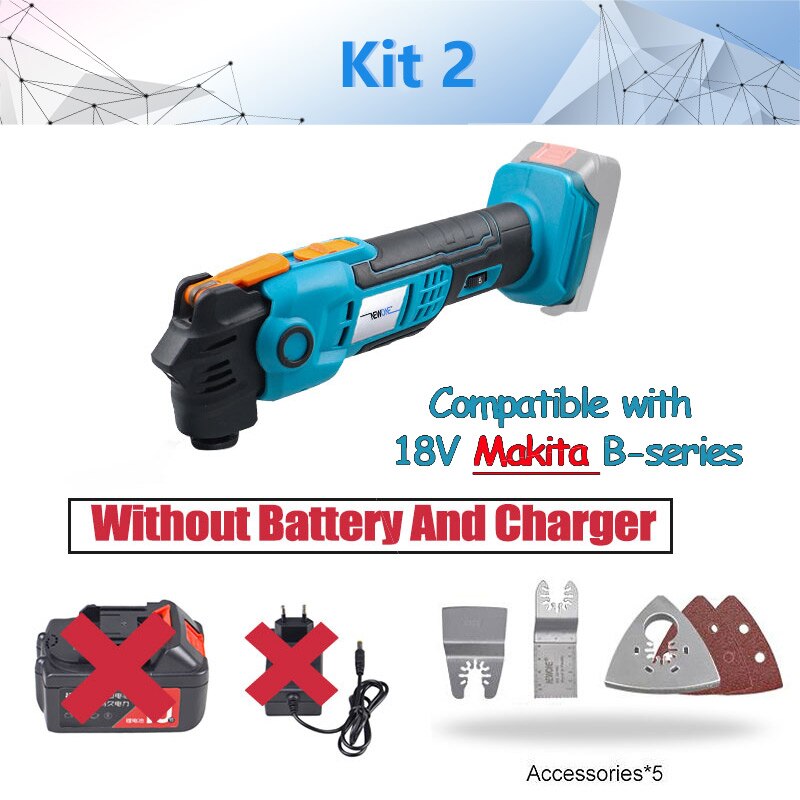 Electric Power Tool Angle grinder, Polisher, Reciprocating saw, Air blower, Screw driver, Oscillating tool Compatible MAKITA 18V