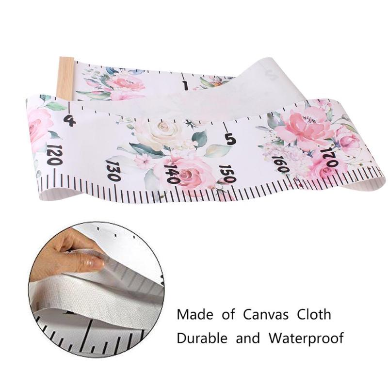Regla para medir la altura de los niños bebés, Memorial de la creatividad Simple para el crecimiento infantil, gráficos de crecimiento decorativos, gancho desmontable