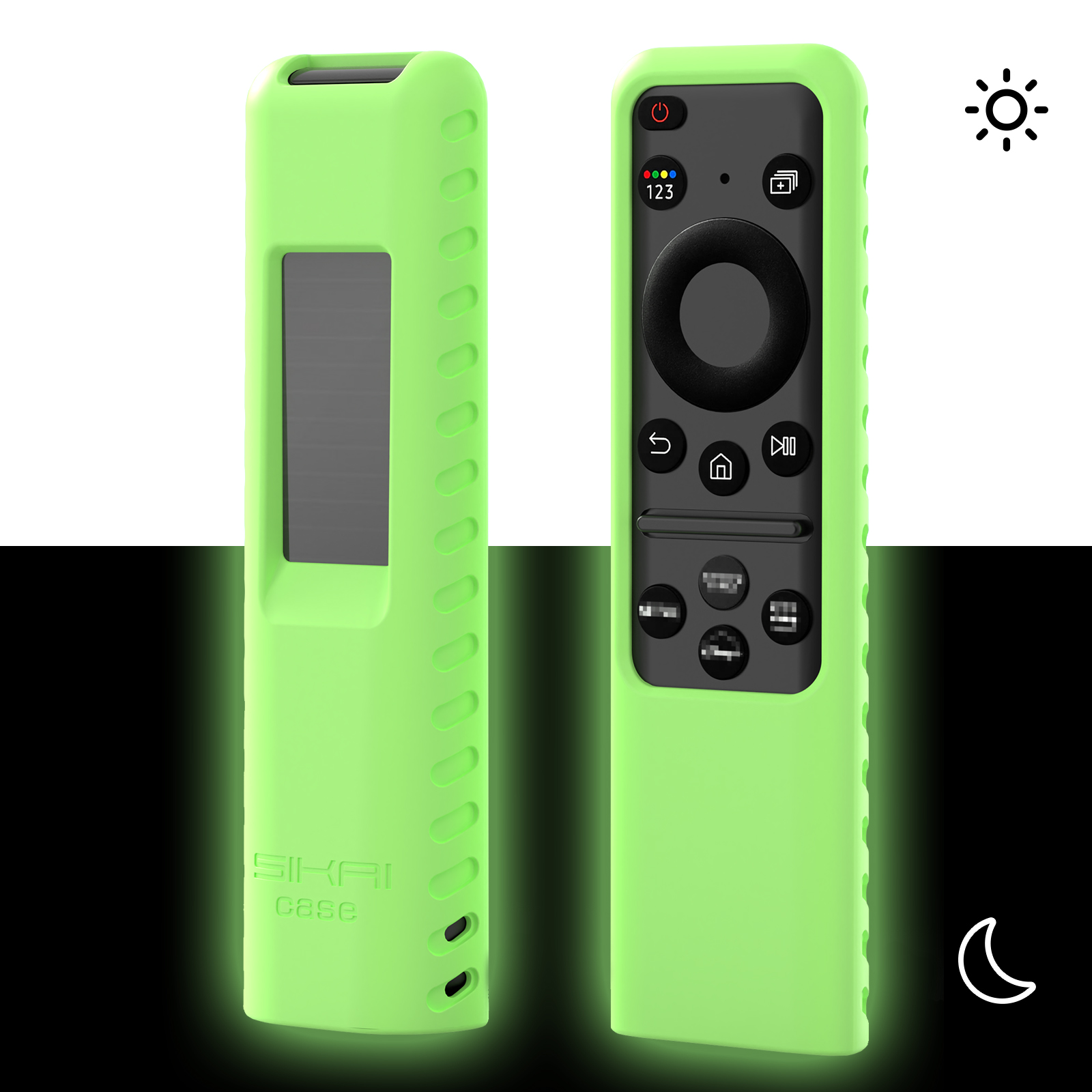Silikonowe etui na pilota do Samsung BN59-01432 2023 Smart TV Solar Charging Remote Control Case dla modelu TM2360E TM2361E: FIOLETOWY