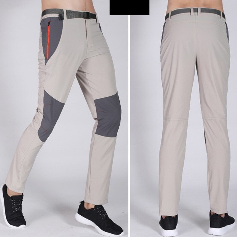 Menn sommer tynne løse rette bukser khaki utendørs turbukser multi-lommer uformelle løpesportsbukser pluss størrelse 4xl