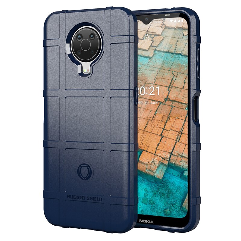 Case Voor Nokia G20 Telefoon Cover Ta-1336 Ta-1343 Armor Heavy Duty Bescherming Luxe Bescherming Voor nokia G20 Fundas: Blauw