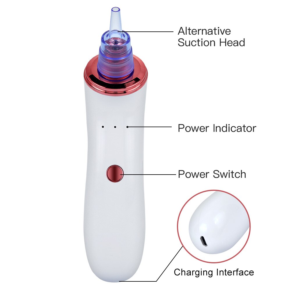 Microdermabrasion points noirs dissolvant visage peau aspirateur pores aspirateur acné bouton enlèvement outil + Mini Nano Facial vapeur