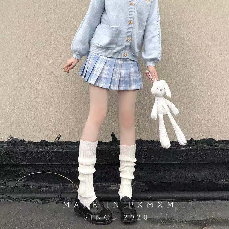 Lolita säärystimet japanilaiset naiset goottilaiset pitkät sukat naisten säärystimet säärystimet polvi gootti talvisukat neulotut hihansuut #39