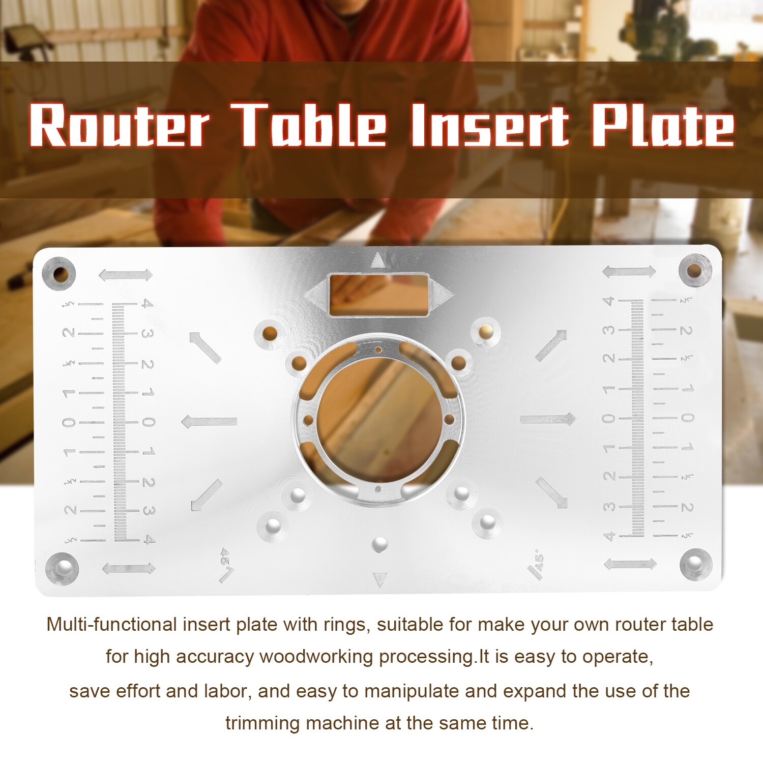 Router Table Insert Plate Trimmer Engraving Machine Tool Woodworking Tools Benches Only for Bosch GKF550 And for Makita RT0700C