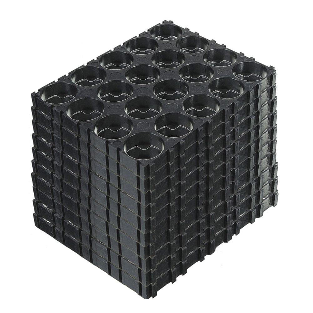 50 stück 4 x 5 zellen 18650 batterie-abstandshalter, strahlenförmige gehäuse-kunststoffhalterung  nc99