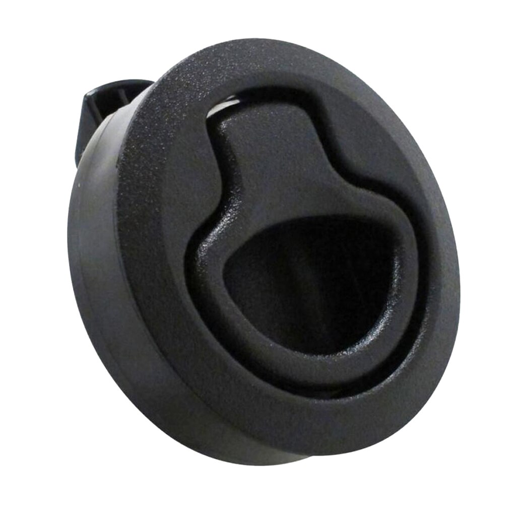 Marine Boat 2 inch 50mm Round Flush Mount Pull Hatch Latch Lift Handle, Black