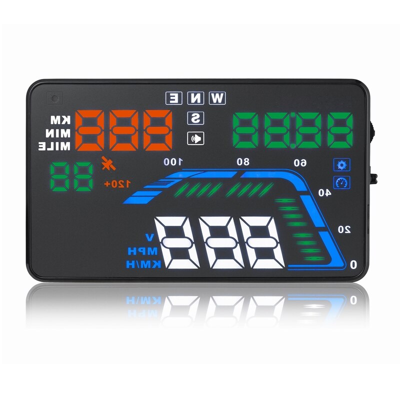 Car gps Hud Head up display Car projector hudway drive Car hud gps with HD display Automatic and manual brightness adjustment