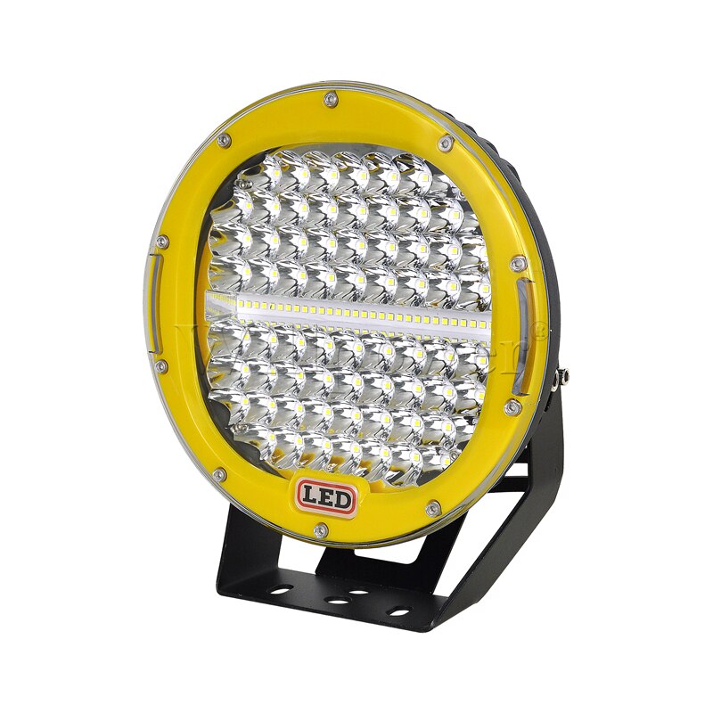 Faros delanteros redondos para coche, focos de 9 pulgadas para camioneta todoterreno, luz LED antiniebla, para Ford JK Jeep Wrangler Chevy 4runner 4x4, 1 Uds.: Model B Yellow 1pcs