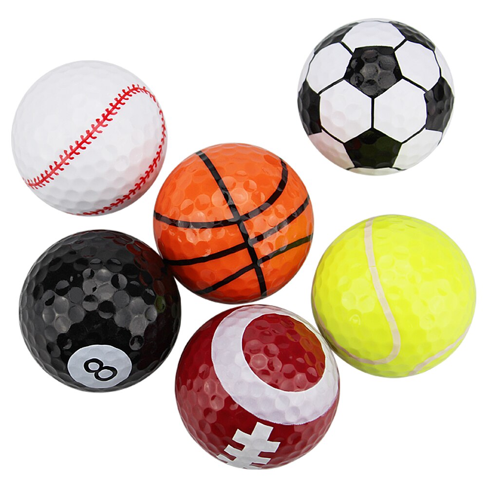 1pc sorters golfbollar boll för golfare barn pojkar flickor 2/3 lager träningsboll baseball, fotboll, amerikansk fotboll