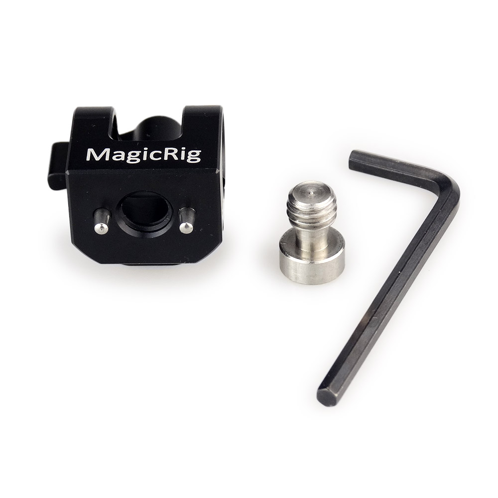 Magicrig braçadeira de haste para câmera, 15mm, suporte acessório de montagem para alça da câmera/gaiola da câmera/placa de queijo