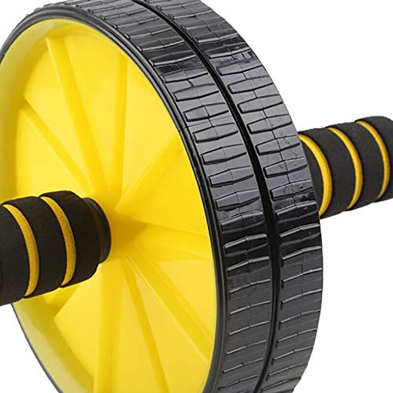 Rueda abdominal rodillo abdominales ejercitador Deporte Ejercicio En casa fitness gym equipment musculacion abs ab roller con Doble ruedas Multifuncinal Resistente Útil Unisex para adultos Color Aleatorio