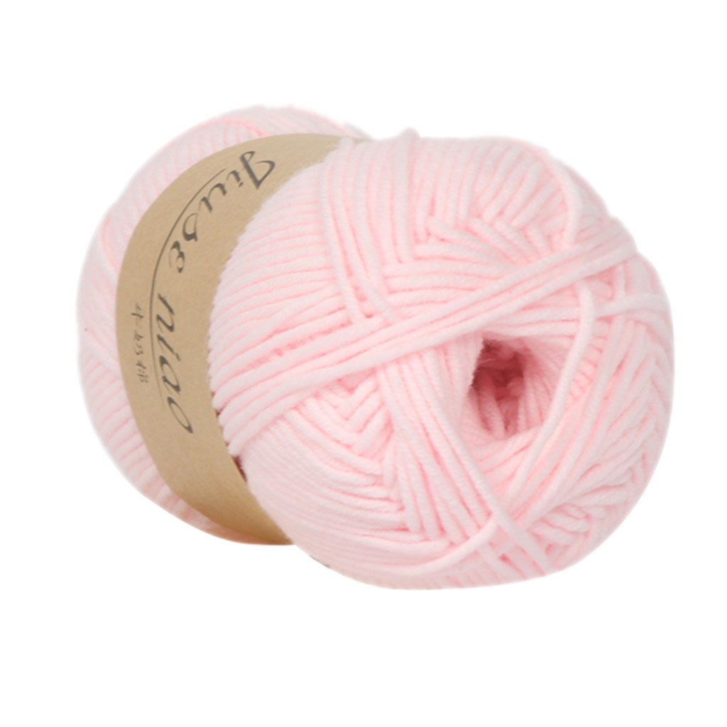 Fil de laine 5 brins de lait et de coton colorés | Bricolage, laine, coton doux, doux, écharpe Crochet épaisse poupée bébé: K