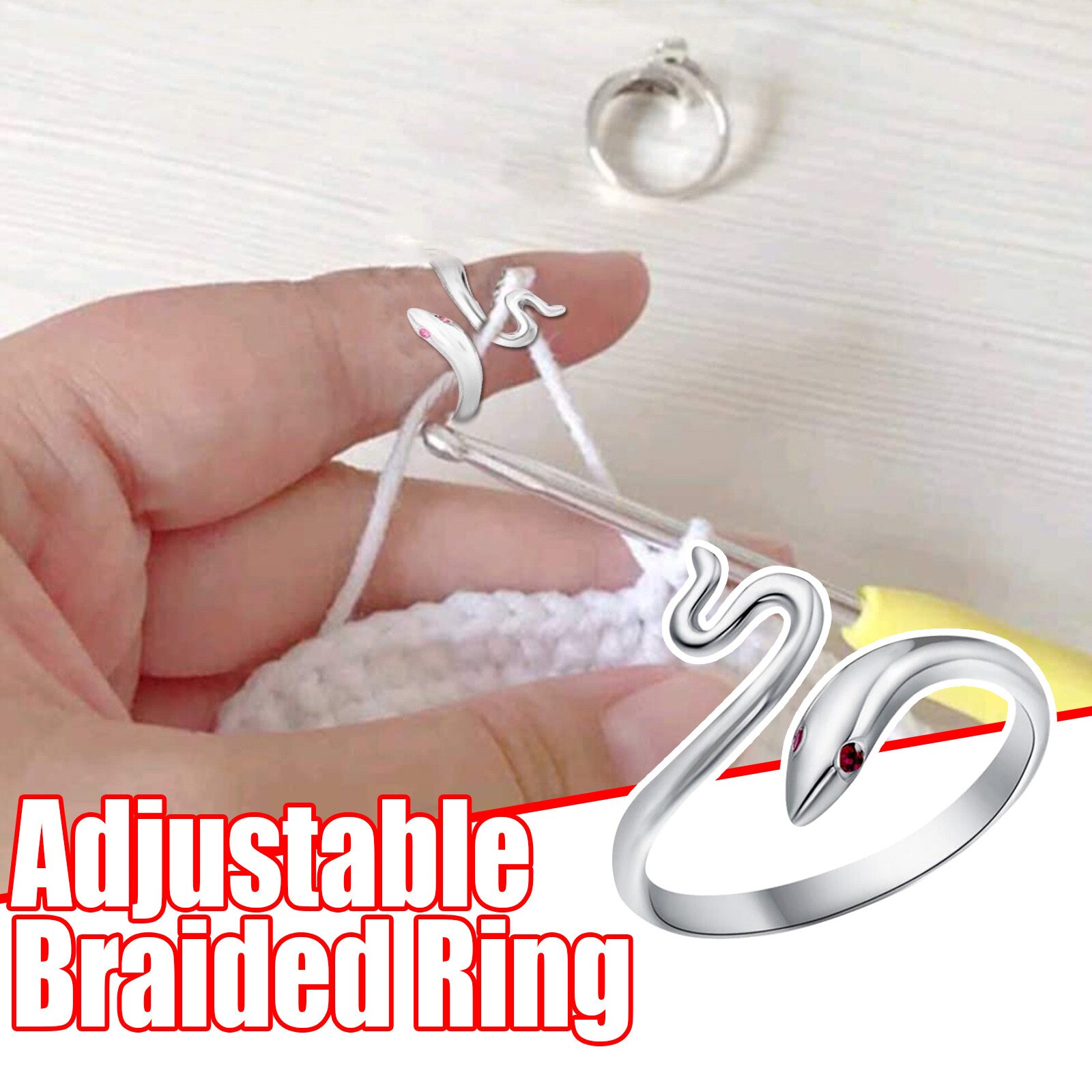 Adjustable Knitting Loop Crochet Loop Knitting Accessoriespeacock Shape Ring Finger Wear Thimble Yarn Guides #J20