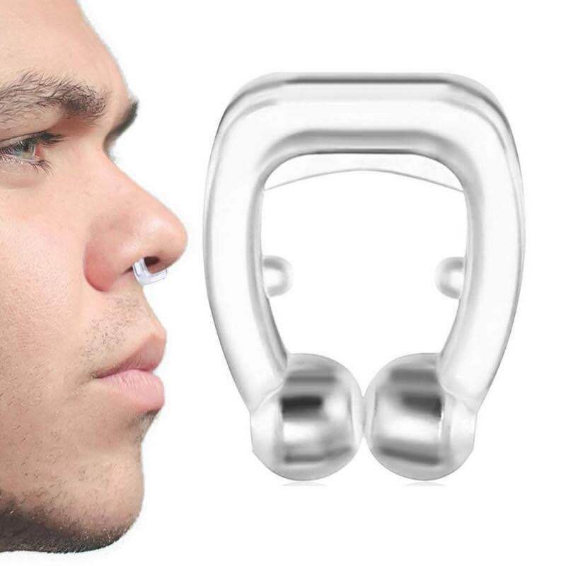 1Pcs Siliconen Neus Clip Magnetische Anti Snore Stopper Snurken Stille Slaap Steun Apparaat Guard Night Anti Snurken Apparaat Slaap zorg