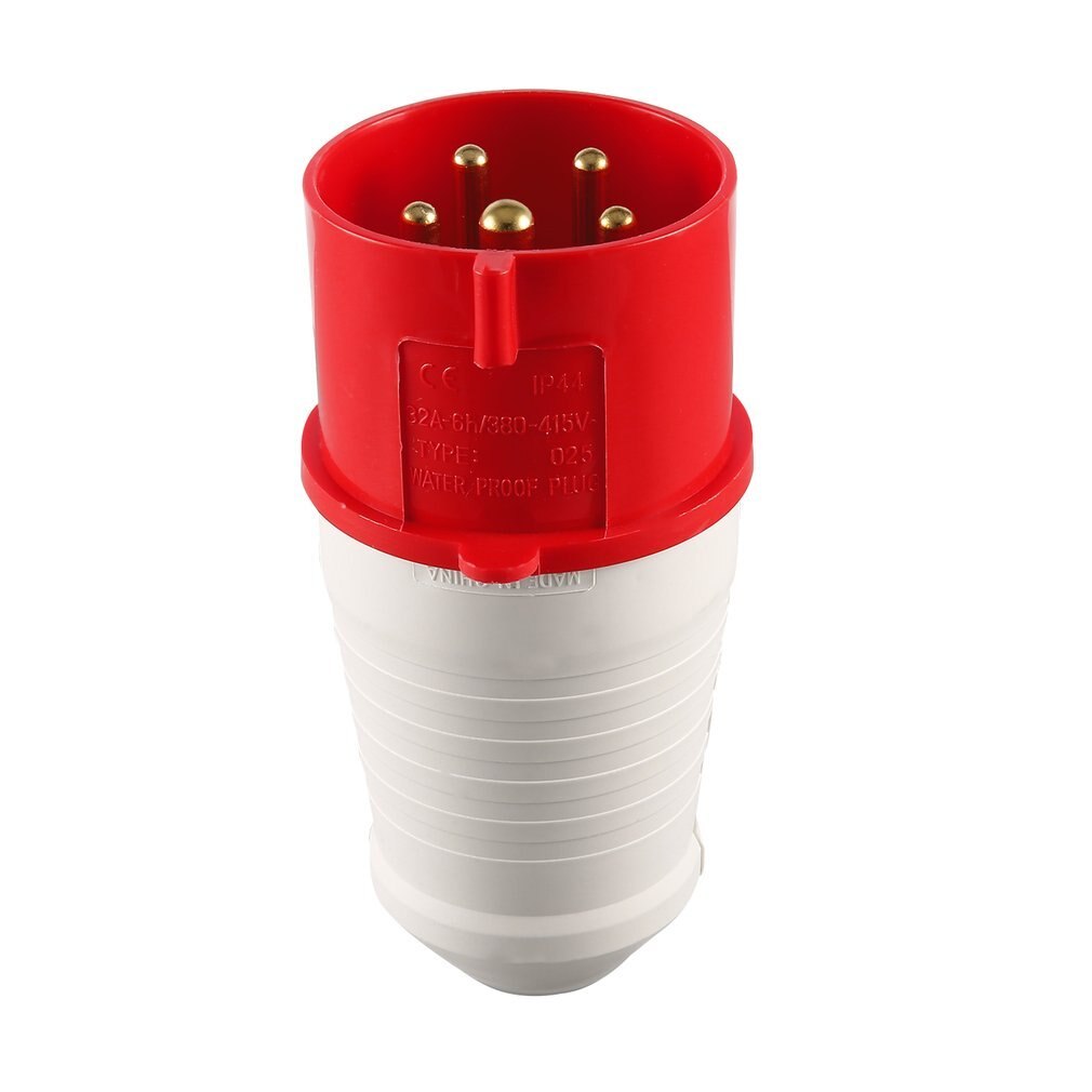 Rood 415V 32 Amp 5pin Industriële Plug & Muur Socket Waterdichte IP44 Plug Connector Socket 3 Fase 3 P + Aarde + Neutrale Mannelijke/Vrouwelijke