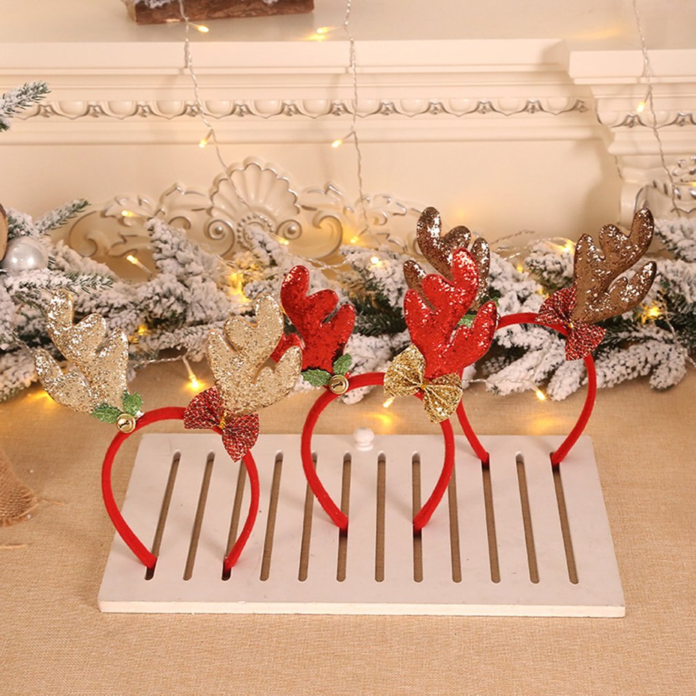 Kerstversiering gewei hoofd gesp losse poeder lang gewei kindershow kerst hoofdband