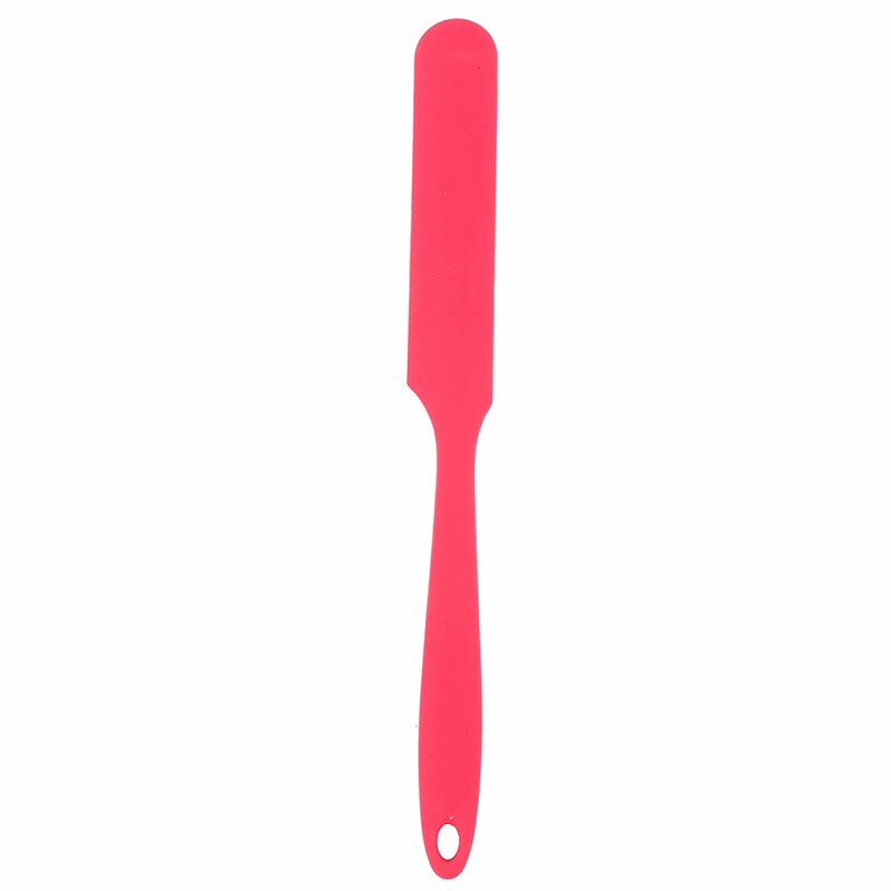 Spatule en Silicone antiadhésive à longue poignée Flexible résistant à la chaleur spatule mince mélangeur de crème à gâteau grattoir pots mélangeur outils de cuisson: Rouge