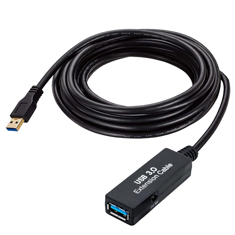 Data Cable USB3.0S Signal Amplifier Extender USB Male to Female Extension Cable USB Computer Extension Cable 5 Meters: Default Title